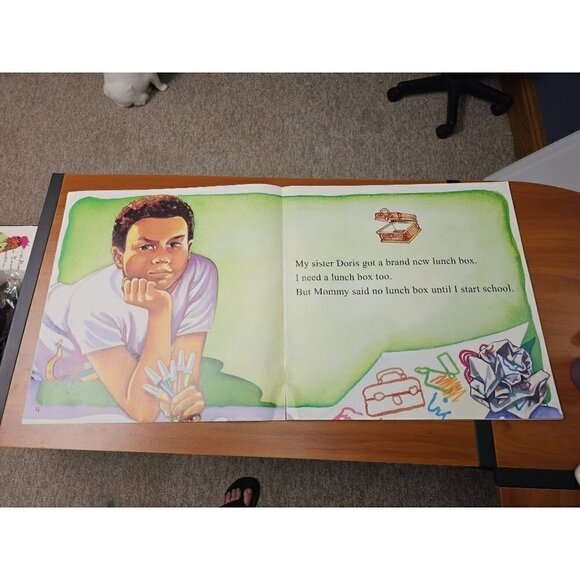 Large 20in x 20in Children's Book. I need a Lunch Box by Jeannette Caines - Picture 6 of 9